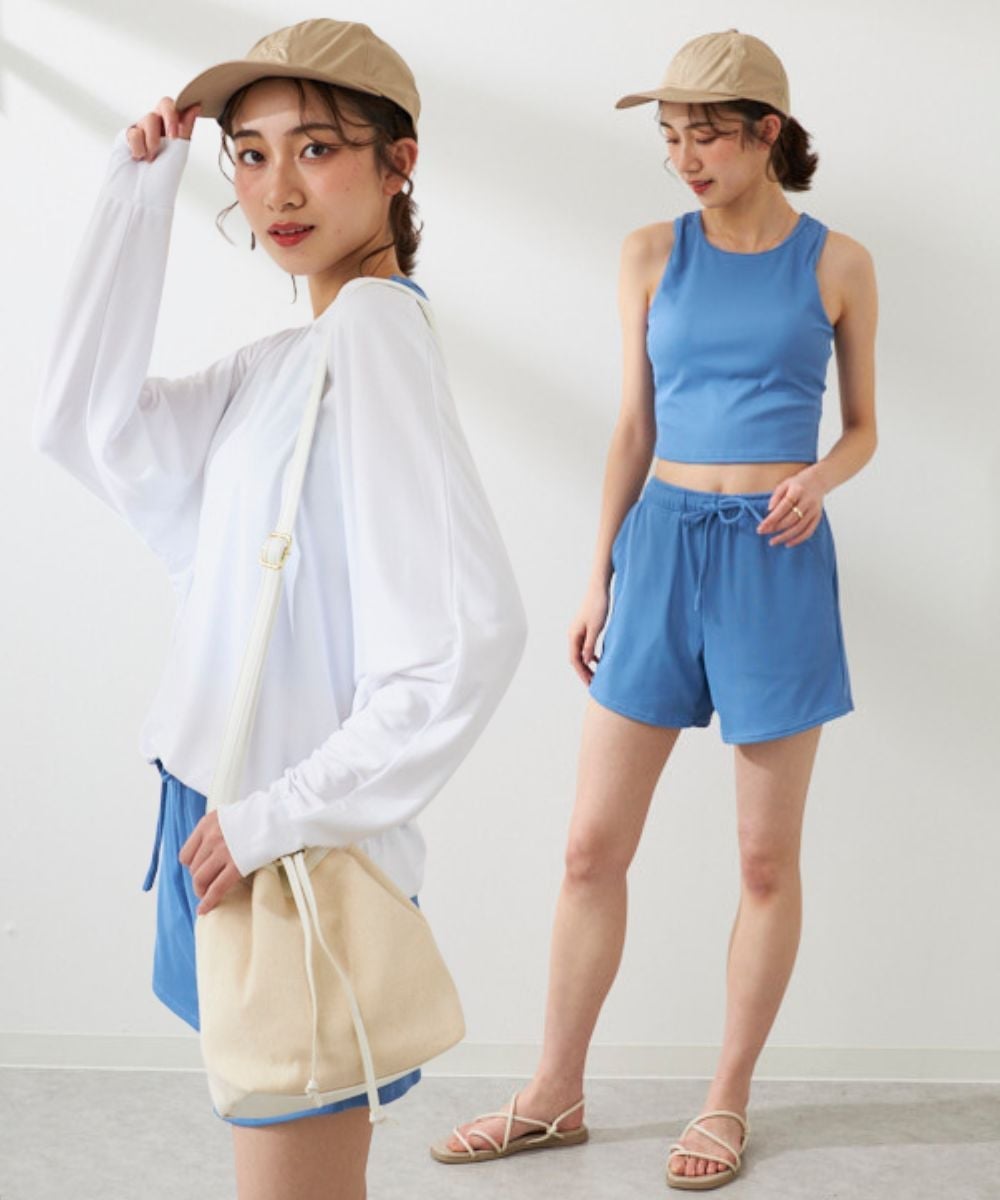 Ocean Pacific ラッシュガード付き水着4点セット タンキニデザイン オーシャンパシフィック 水着・スイムグッ（2枚目）