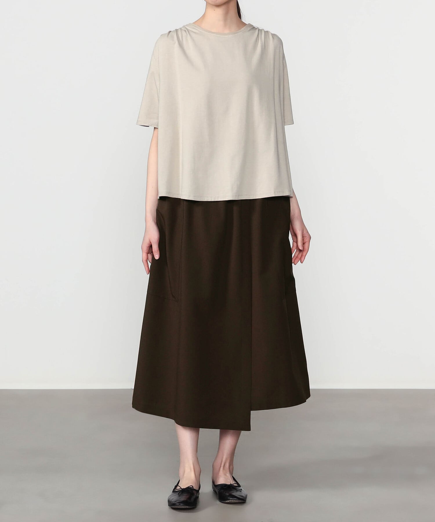Bshop nicholson & nicholson ｜ ＜別注＞ ラップスカート WOMEN ビショップ スカート その他のスカート ブラウン