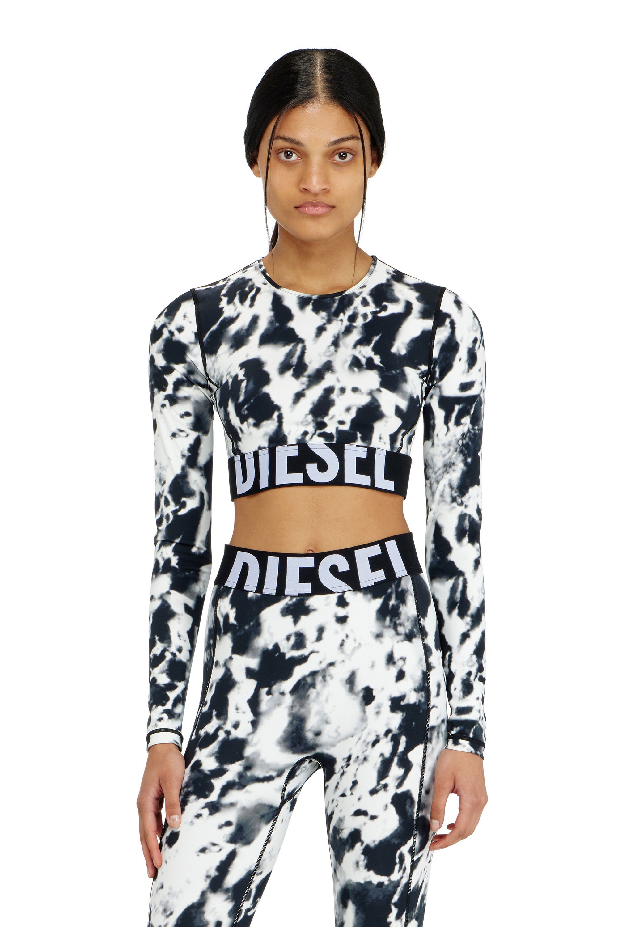 DIESEL ウィメンズ 長袖トップ MELISSA-D-POP ディーゼル インナー・ルームウェア その他のインナー・ルームウェア ブラック【送料無料】