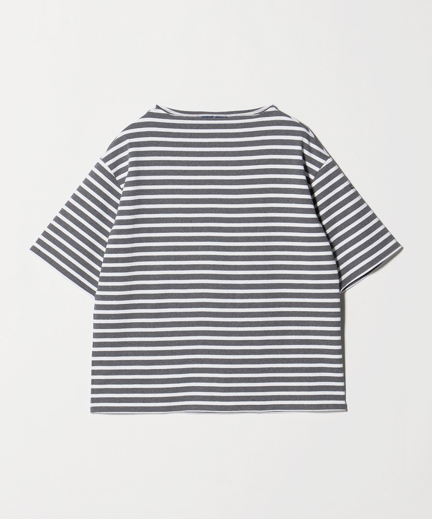 UNITED ARROWS ＜SAINT JAMES＞BORDER OUESSANT LOOSE/ボーダー ルーズ ドロップ Tシャツ ユナイテッドアローズ トップス カットソー・Tシャツ ホワイト グレー【送料無料】