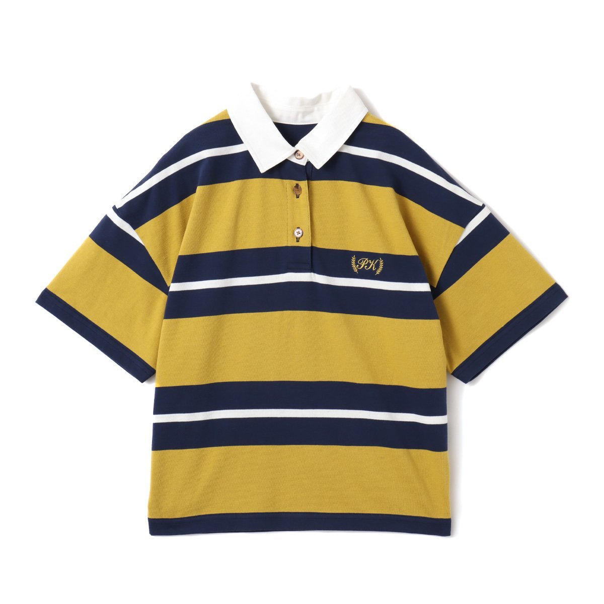 atmos pink atmos pink Rugger Shirt YELLOW アトモス トップス ポロシャツ イエロー【送料無料】