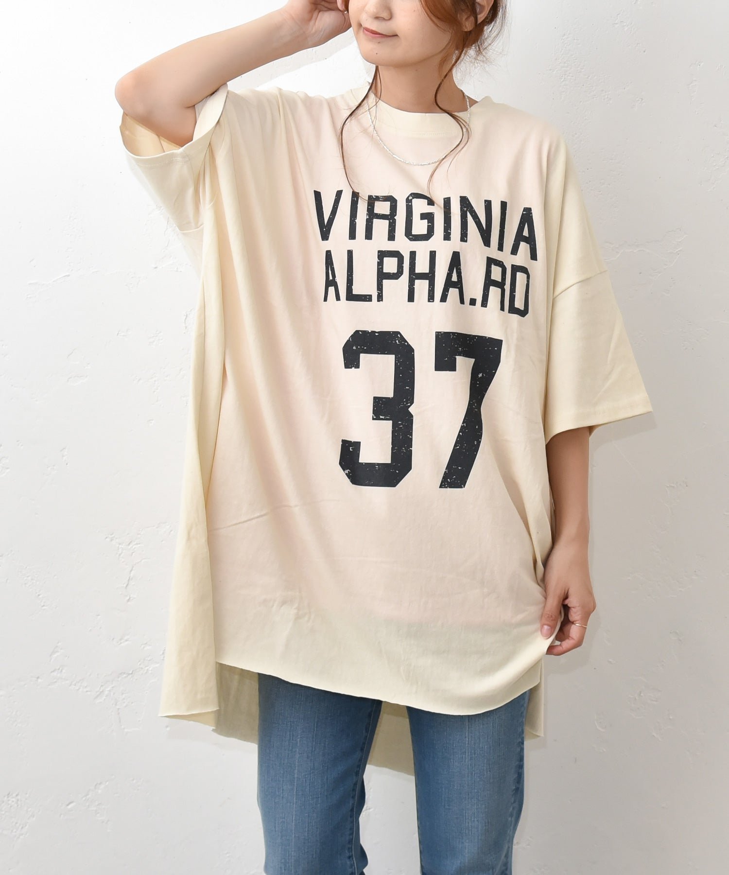 in the Market IN THE MARKET｜ [[C-2586]][C] ハグハグ トップス カットソー・Tシャツ グレー ブラック ホワイト