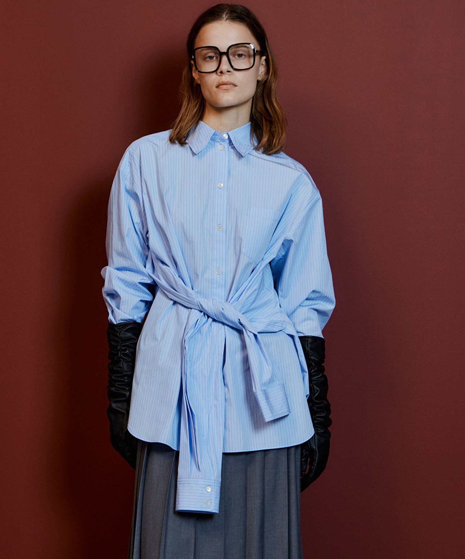 MAISON SPECIAL Fake Sleeve Shirt メゾンスペシャル トップス シャツ・ブラウス ブラック ホワイト