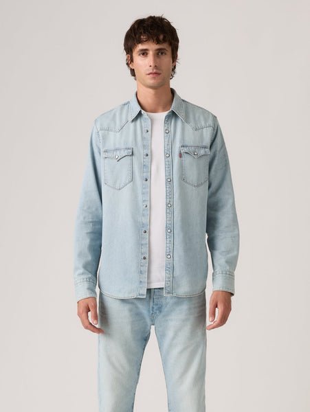 Levi's ウエスタンシャツ リーバイス トップス シャツ・ブラウス ネイビー【送料無料】