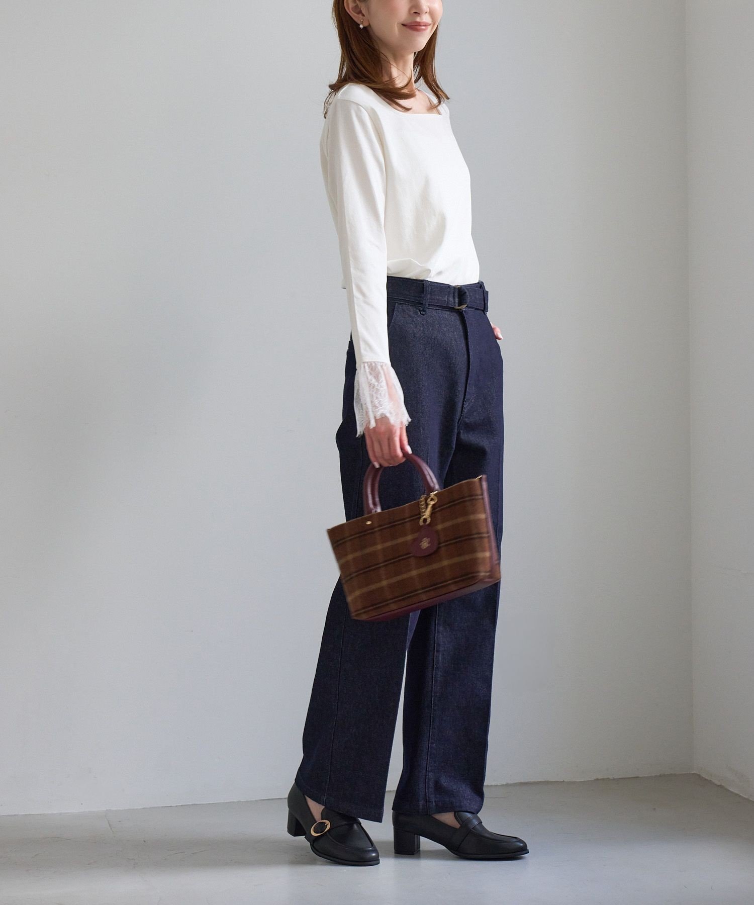 ROPE' PICNIC PASSAGE ヒールアップローファー ロペピクニック シューズ・靴 ローファー ブラック【送料無料】 stylife-15847192 Rakuten Fashion サンプル画像3