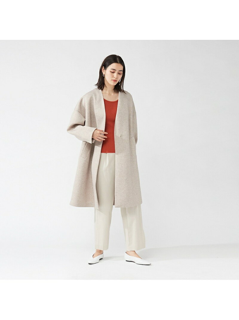 qualite シャンブレーストレートパンツ カリテ パンツ その他のパンツ ブラック ベージュ