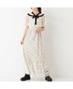 【SALE/30%OFF】Rouge vif la cle バイカラーリボン レースワンピース ルージュ・ヴィフ ラクレ ワンピース・ドレス シャツワンピース ...