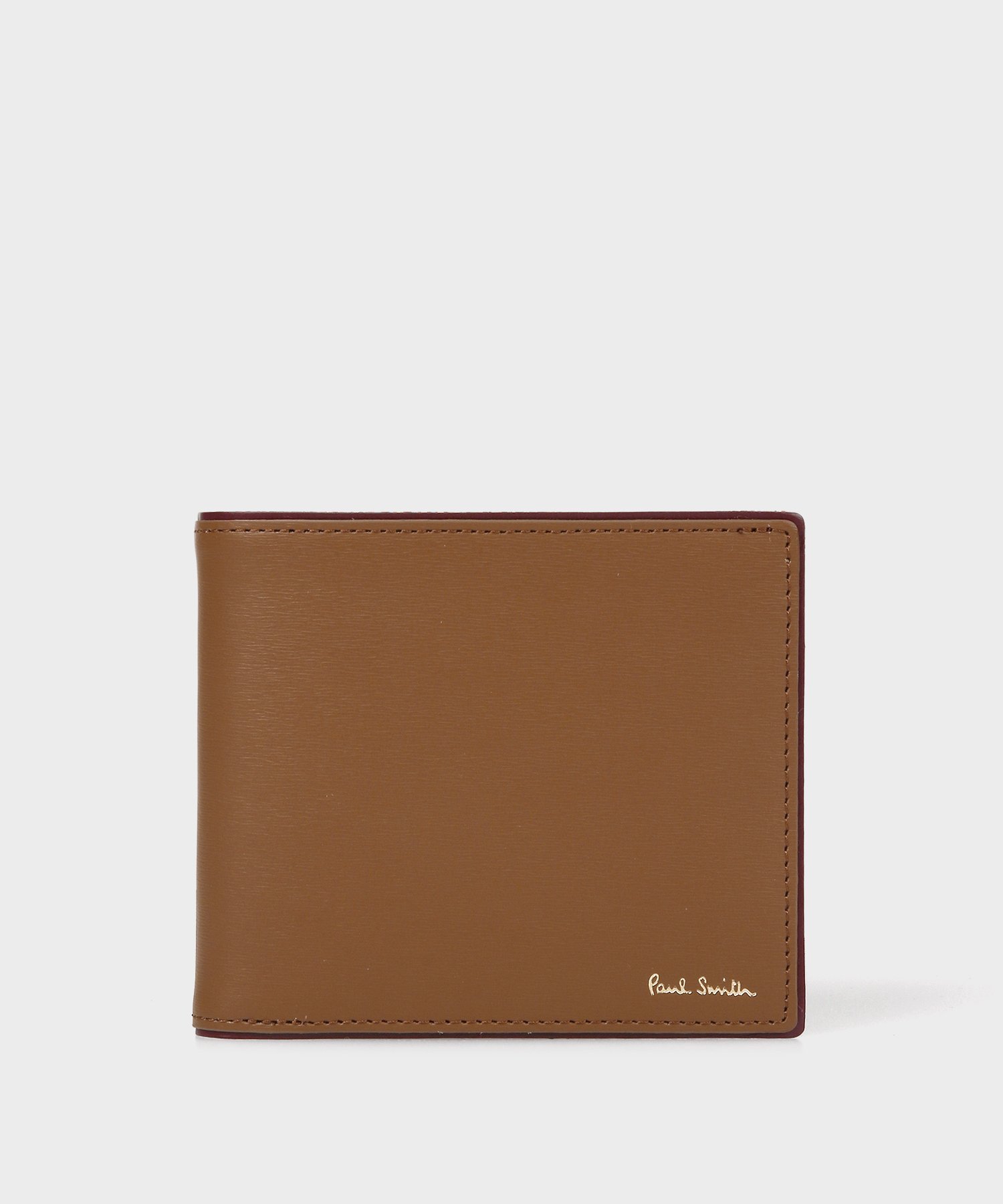 ポール・スミス 二つ折り財布（メンズ） 【SALE／30%OFF】Paul Smith 【公式】シグネチャーストライプエッジ 2つ折り財布 ポール・スミス　アウトレット 財布・ポーチ・ケース 財布 ブラウン イエロー【送料無料】