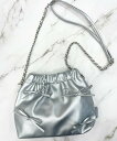 【SALE/33%OFF】repipi armario リボンギャザーショルダー レピピアルマリオ バッグ ショルダーバッグ シルバー ホワイト ブラック パー...