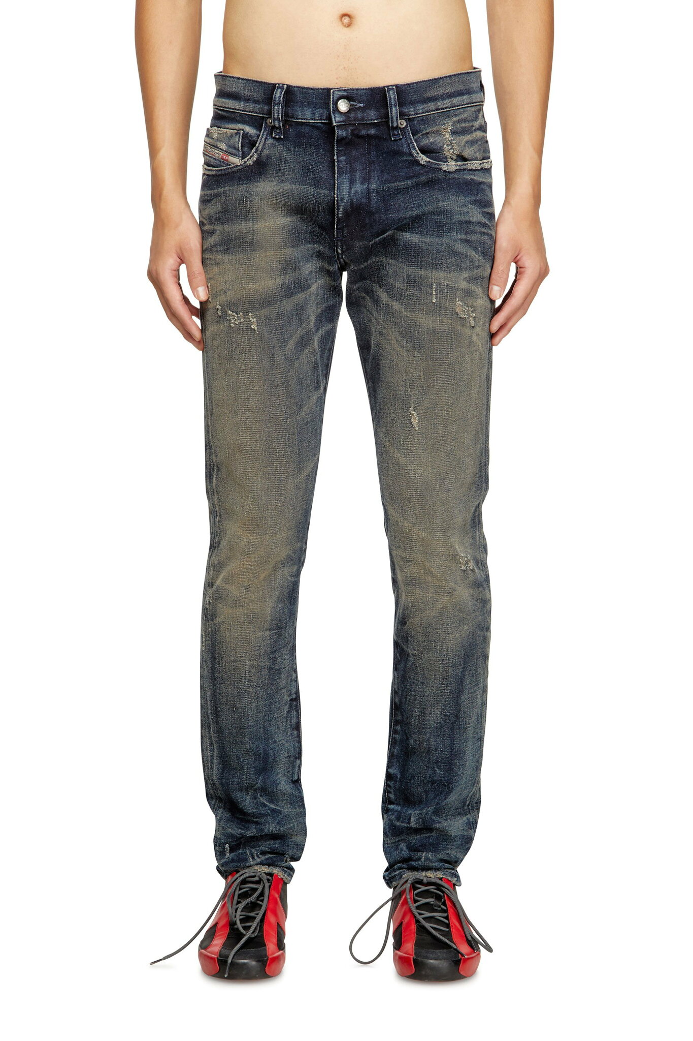 DIESEL メンズ デニムパンツ SLIM 2019 D-STRUKT L.30 ディーゼル パンツ ジーンズ・デニムパンツ ブルー【送料無料】
