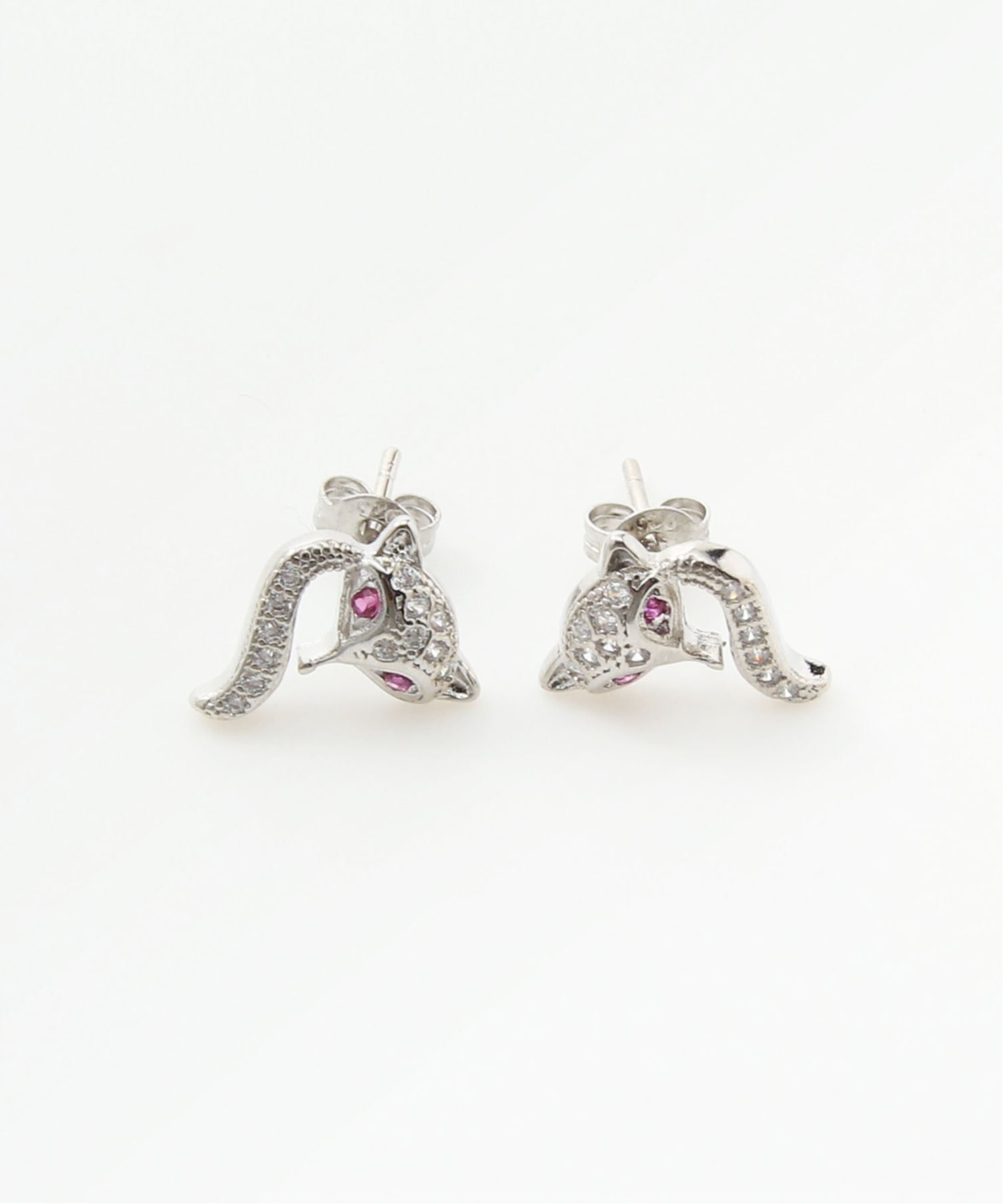 【SALE／20%OFF】Coo+i Coo+i/(W)フォックモチーフデザインピアス スレンダー アクセサリー・腕時計 ピアス シルバー