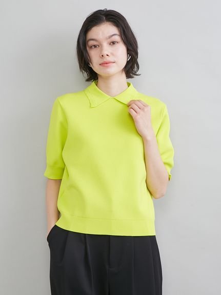 【SALE／50%OFF】Mila Owen 【ウォッシャブル】【UVカット】スカラップレース衿ニットプルオーバー ミラオーウェン トップス ニット グレー ホワイト ネイビー【送料無料】 stylife-15501103 Rakuten Fashion サンプル画像3