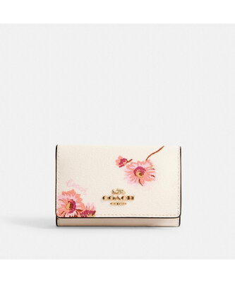 【SALE/62%OFF】COACH OUTLET ファイブ リング キー ケース ウィズ マルチ フローラル プリント コーチ アウトレット 財布・ポーチ・ケース その他の財布・ポーチ・ケース ホワイト【送料無料】
