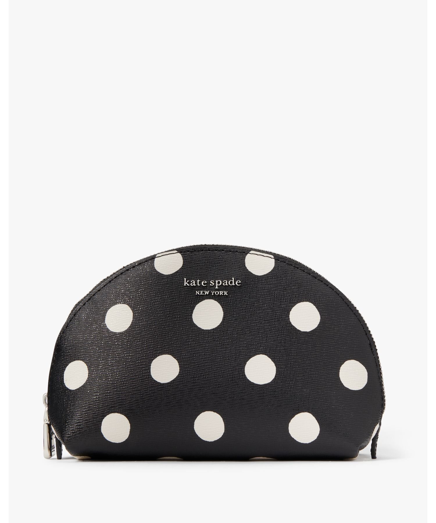 kate spade new york モーガン サンシャイン ドット スモール ドーム コスメティック ケース ケイトスペードニューヨーク 財布・ポーチ・ケース ポーチ ブラック【送料無料】