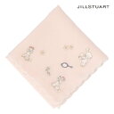 ジルスチュアート JILL STUART JILL STUART(ジルスチュアート) エンブロイダリー(刺繍)ハンカチ インターモードカワベ ファッション雑貨 ハンカチ・ハンドタオル ピンク ホワイト