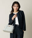 any SiS 【2WAY】ベルトアクセントブガッティ バッグ エニィスィス バッグ ハンドバッグ ホワイト ブラック グレー【送料無料】(4)