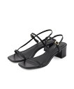 【SALE/33%OFF】grove 【細めのストラップでトレンド感◎】スリムストリングヒールサンダル グローブ シューズ・靴 サンダル ブラック ブラウン