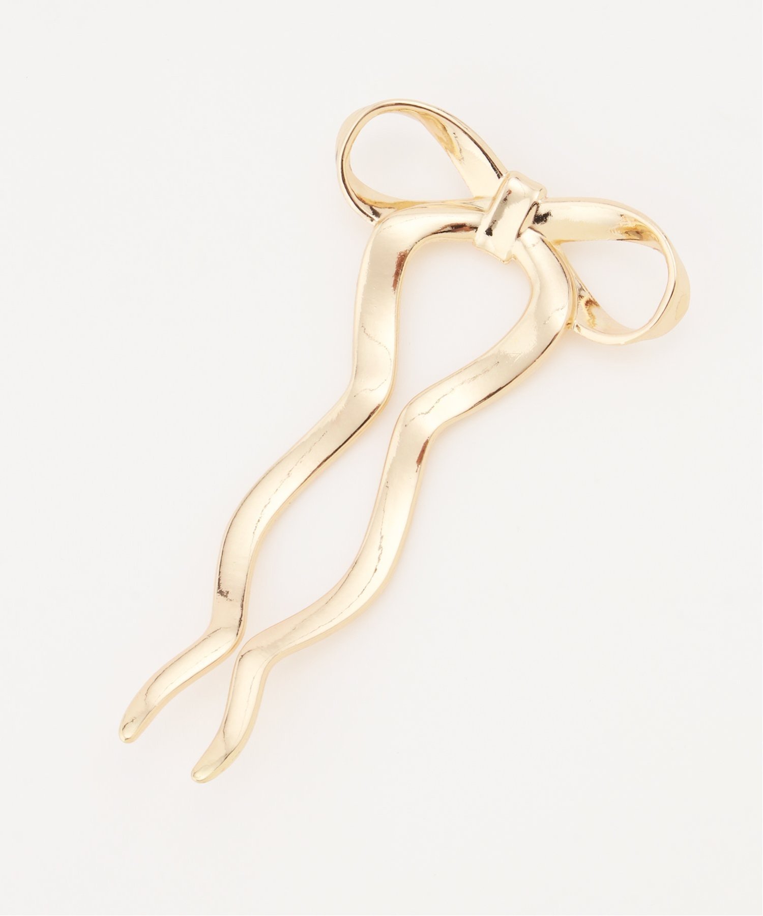 【SALE／40%OFF】FReePLACe FReePLACe/(W)メタルリボンかんざし ミニョントレフル ルームヨンマルサンセレクティッド ヘアアクセサリー その他のヘアアクセサリー シルバー ゴールド