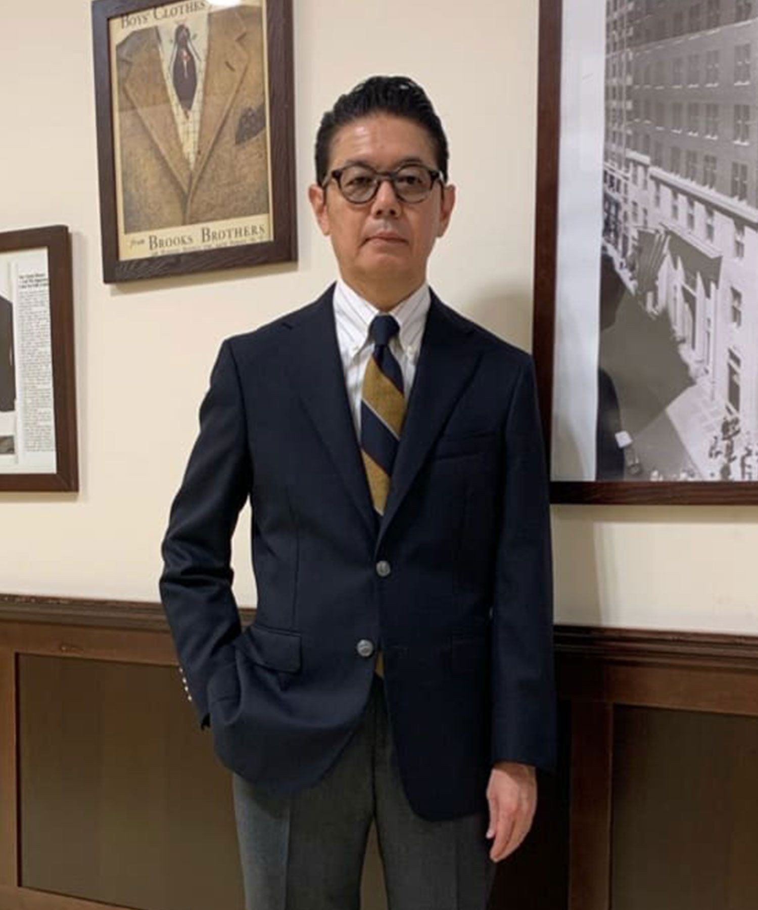 BROOKS BROTHERS ウール ロイヤルオックスフォード 段返り3釦ブレザー TOKYO model ブルックス ブラザーズ ジャケット・アウター テーラードジャケット・ブレザー ネイビー【送料無料】