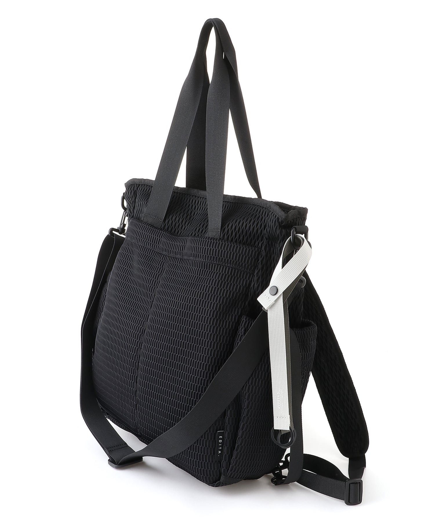 . EDITA./(U)EDITA. Washable standard 3way トートリュック エディータ バッグ トートバッグ ブラック