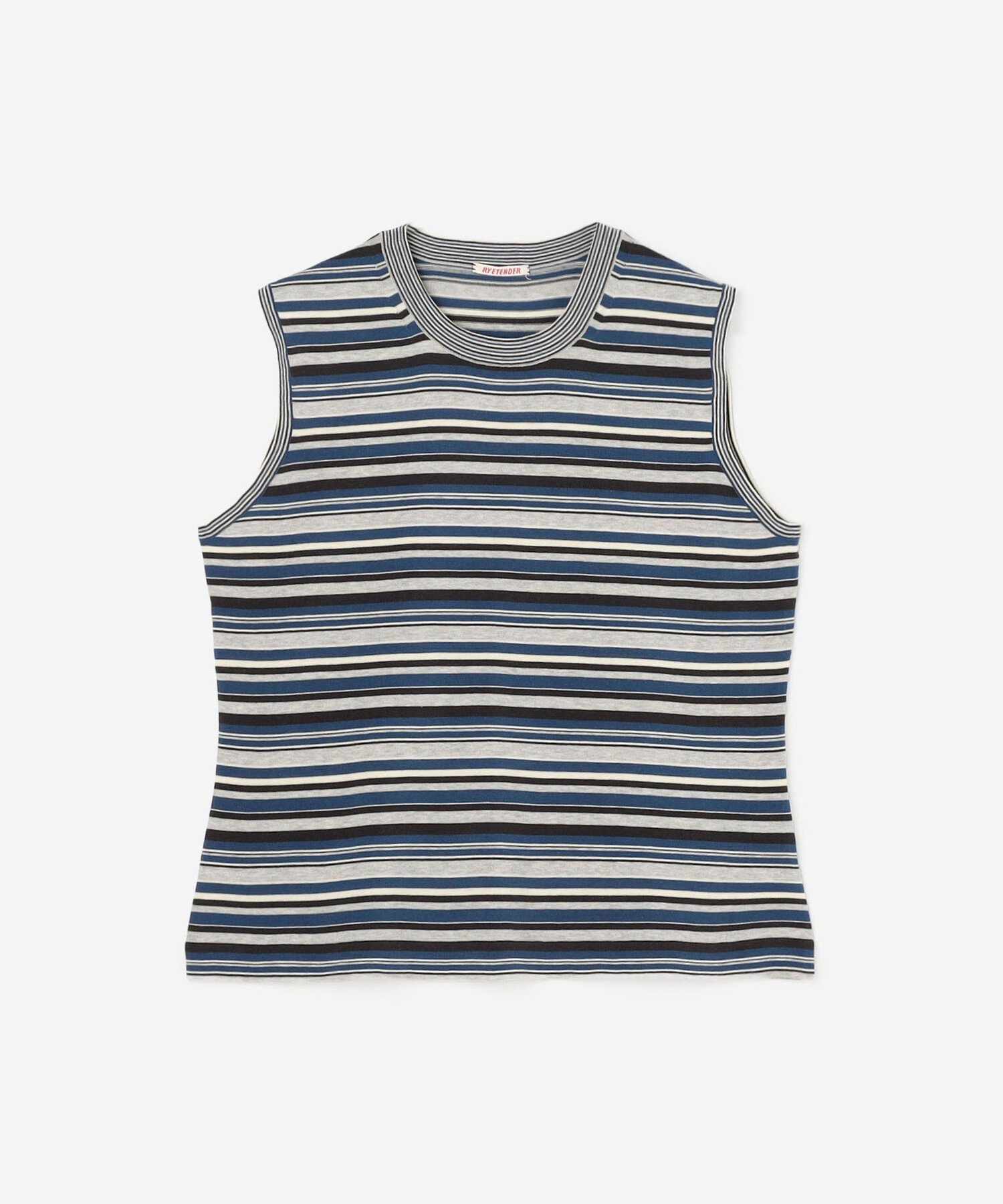 Bshop RYE TENDER ｜＜別注＞ボーダー ノースリーブニット WOMEN ビショップ トップス ニット ブラウン【送料無料】