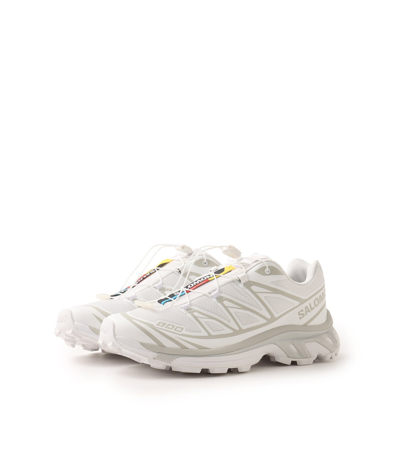 SALOMON XT-6 WHITE/WHITE/LUNAR ROCK アトモス シューズ・靴 スニーカー ホワイト