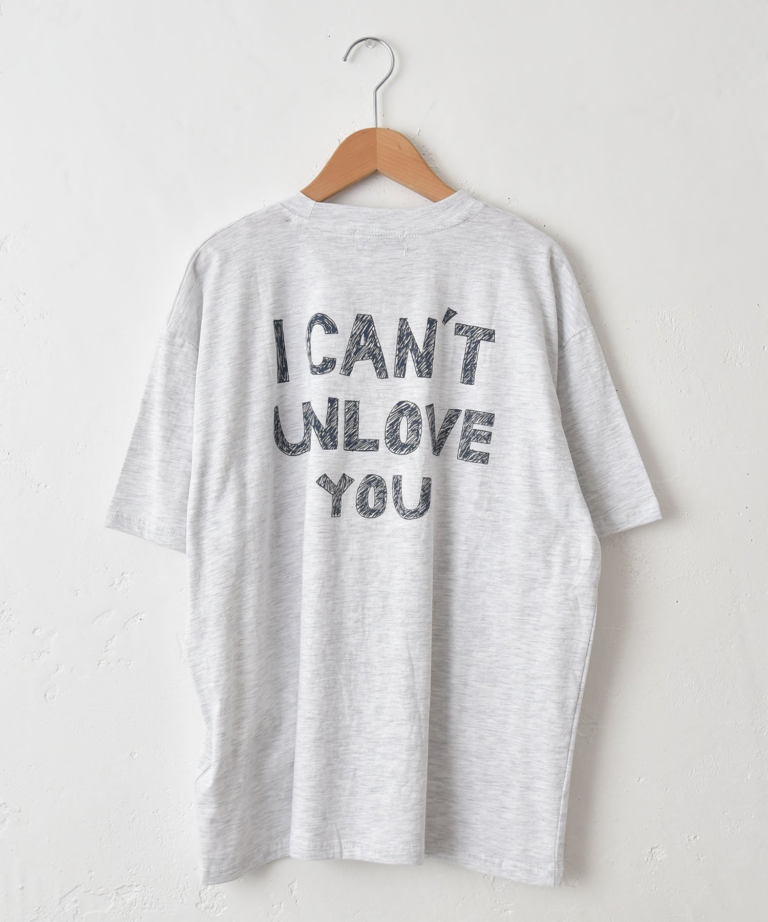 in the Market IN THE MARKET｜I CAN'T ロゴT [[C-2583]][C] ハグハグ トップス カットソー・Tシャツ ネイビー グレー
