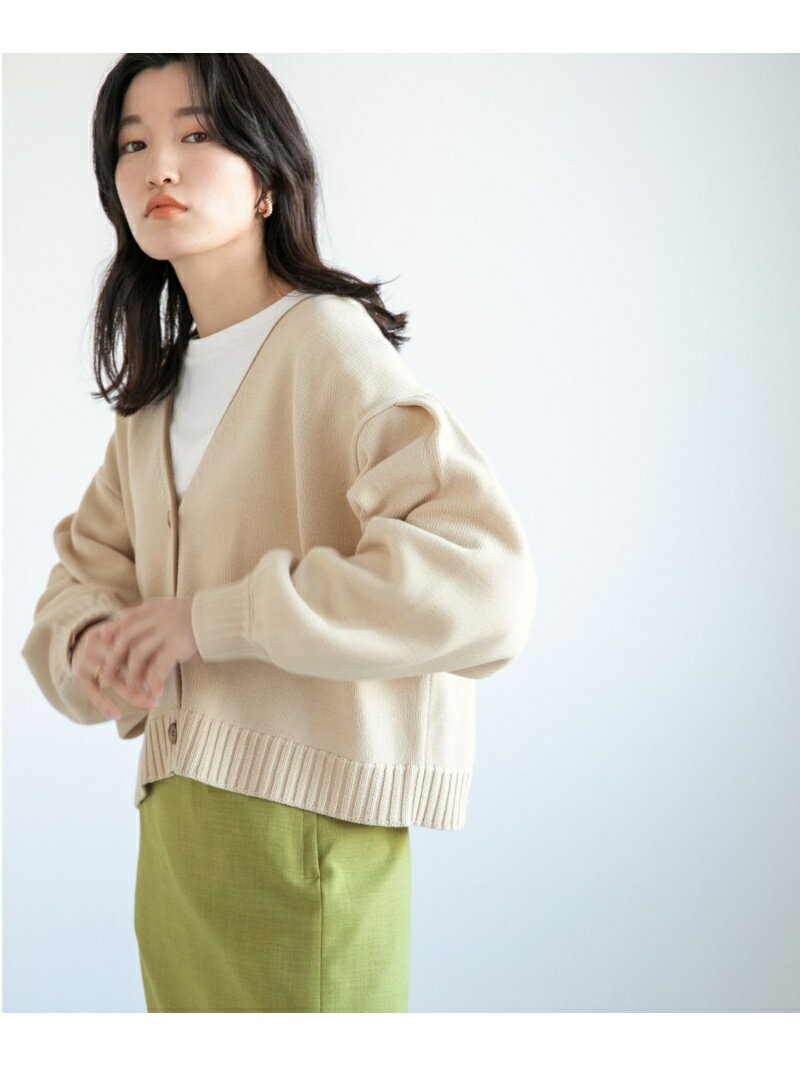 【SALE／35%OFF】LOWRYS FARM (W)パイピングショートCDLS ローリーズファーム トップス カーディガン ブラック ホワイト グリーンのサムネイル