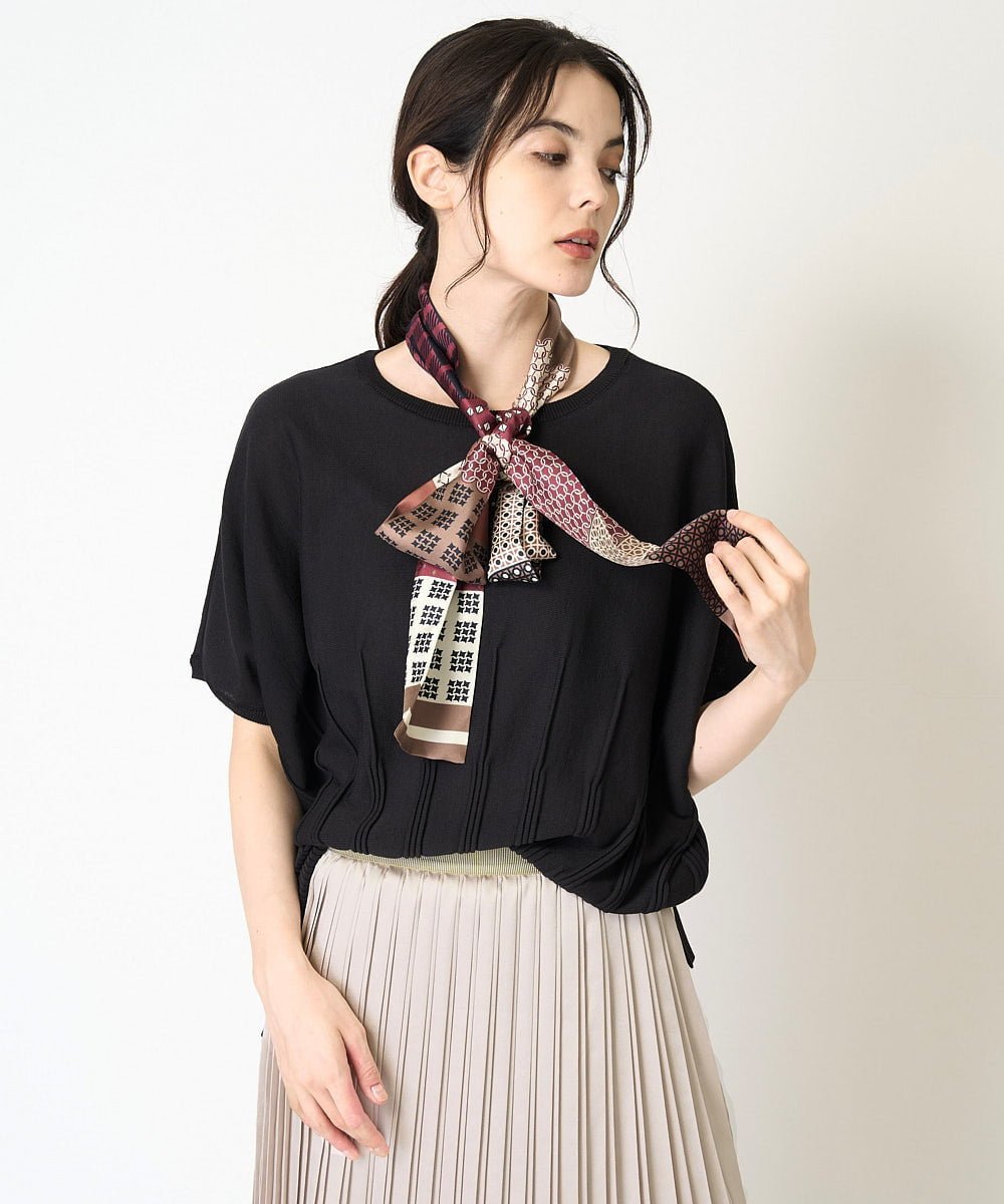 【SALE／60%OFF】CHRISTIAN AUJARD（小さいサイズ） シルクナロータイ メゾンドゥサンク ファッション雑貨 マフラー・ストール・ネックウォーマー パープル【送料無料】
