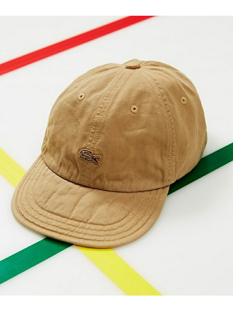 【SALE／40%OFF】LACOSTE 別注ガーメントダイ6パネルCAP ナノユニバース 帽子/ヘア小物【RBA_S】【RBA_E】【送料無料】