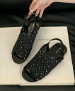 【SALE/41%OFF】La-gemme シアーフラットソールサンダル ラジュール シューズ・靴 サンダル ブラック ベージュ シルバー【送料無料】