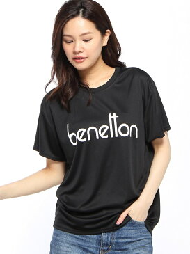 【SALE／30%OFF】BENETTON (UNITED COLORS OF BENETTON) (W)ベネトンBIG半袖ラッシュTシャツ・ラッシュガード(UV加工) ベネトン(ユナイテッド カラーズ オブ ベネトン) カットソー Tシャツ ホワイト グレー ブラック ブルー レッド