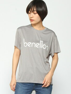 【SALE／30%OFF】BENETTON (UNITED COLORS OF BENETTON) (W)ベネトンBIG半袖ラッシュTシャツ・ラッシュガード(UV加工) ベネトン(ユナイテッド カラーズ オブ ベネトン) カットソー Tシャツ ホワイト グレー ブラック ブルー レッド