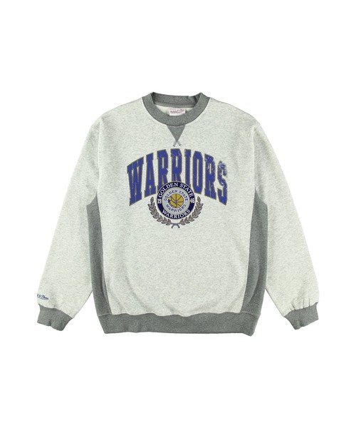 Mitchell & Ness EH[A[Y v~A t[XN[ Be[WS NBA PREMIUM FLEECE CREW VINTAGE LOGO WARRIORS [L[[GXG[ gbvX ̑̃gbvX O[yz