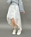 【SALE/14%OFF】axes femme POETIQUE コルセットレイヤードスカート アクシーズファム スカート その他のスカート ブルー ブラック ホワイト【送料無料】