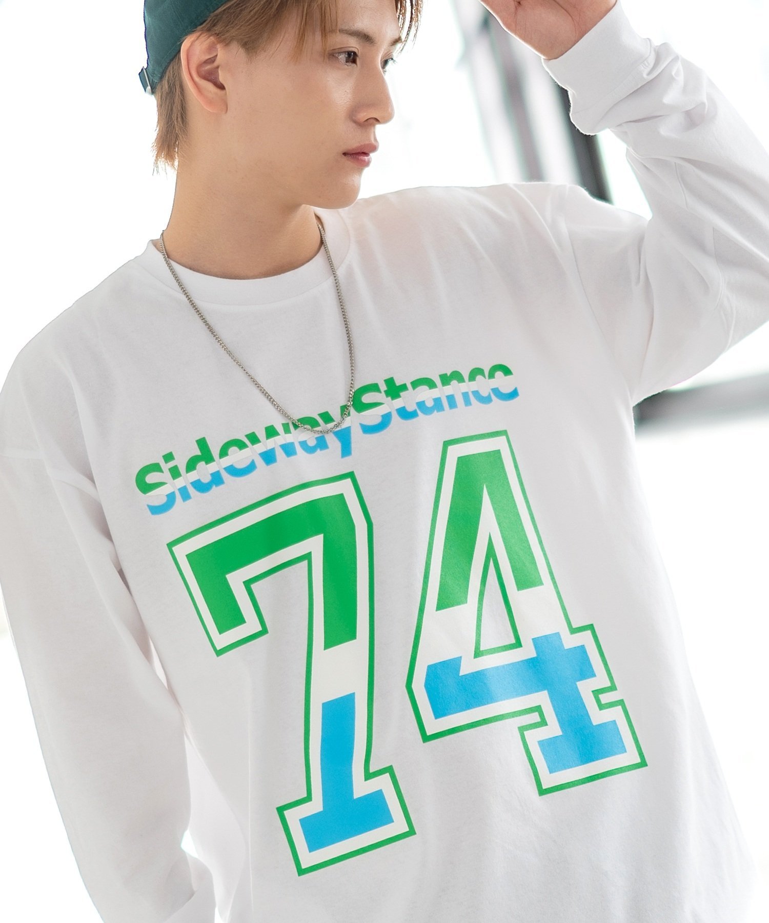 【SALE／53%OFF】SIDEWAY STANCE SIDEWAY STANCE サイドウェイスタンス オリジナルプリント ナンバリング 長袖Tシャツ インプローブス トップス カットソー・Tシャツ ブラック ホワイト