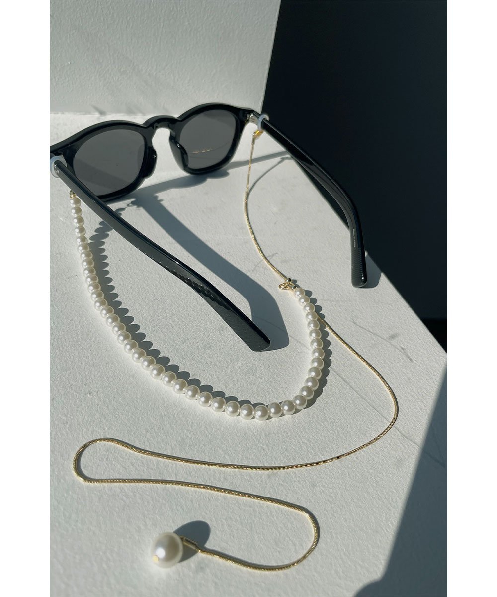 marjour PEARL SUNGLASSES CHAIN マージュール ファッション雑貨 サングラス ゴールドのサムネイル