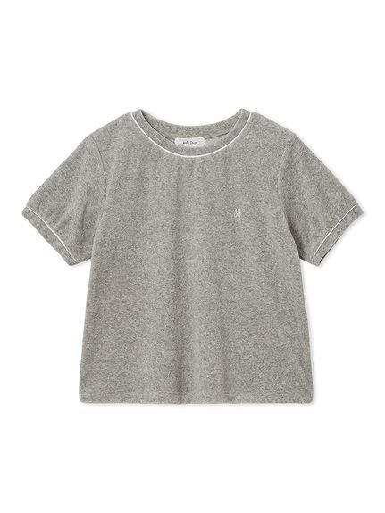 【SALE／50%OFF】Mila Owen 【セットアップ対応】パイルクルーネックTシャツ ミラオーウェン トップス カットソー・Tシャツ ネイビー グレーのサムネイル