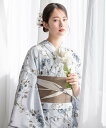【SALE/50%OFF】SOUBIEN 浴衣2点セット レディース(浴衣+帯) ソウビエン 着物・浴衣・和装小物 浴衣 グレー【送料無料】