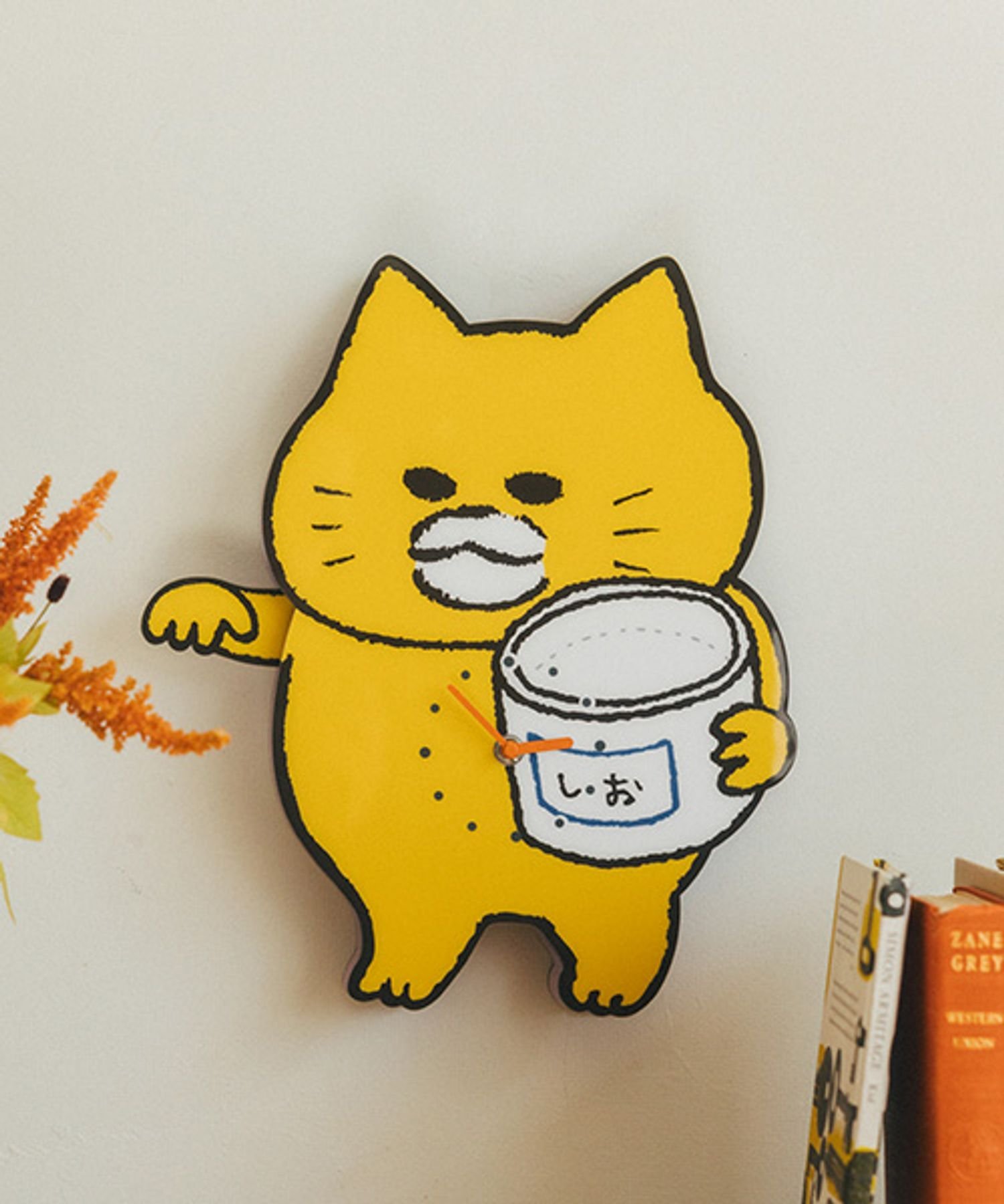 studio CLIP 塩まき壁掛け時計[ノラネコぐんだんコラボ] スタディオクリップ インテリア・生活雑貨 時計【送料無料】のサムネイル