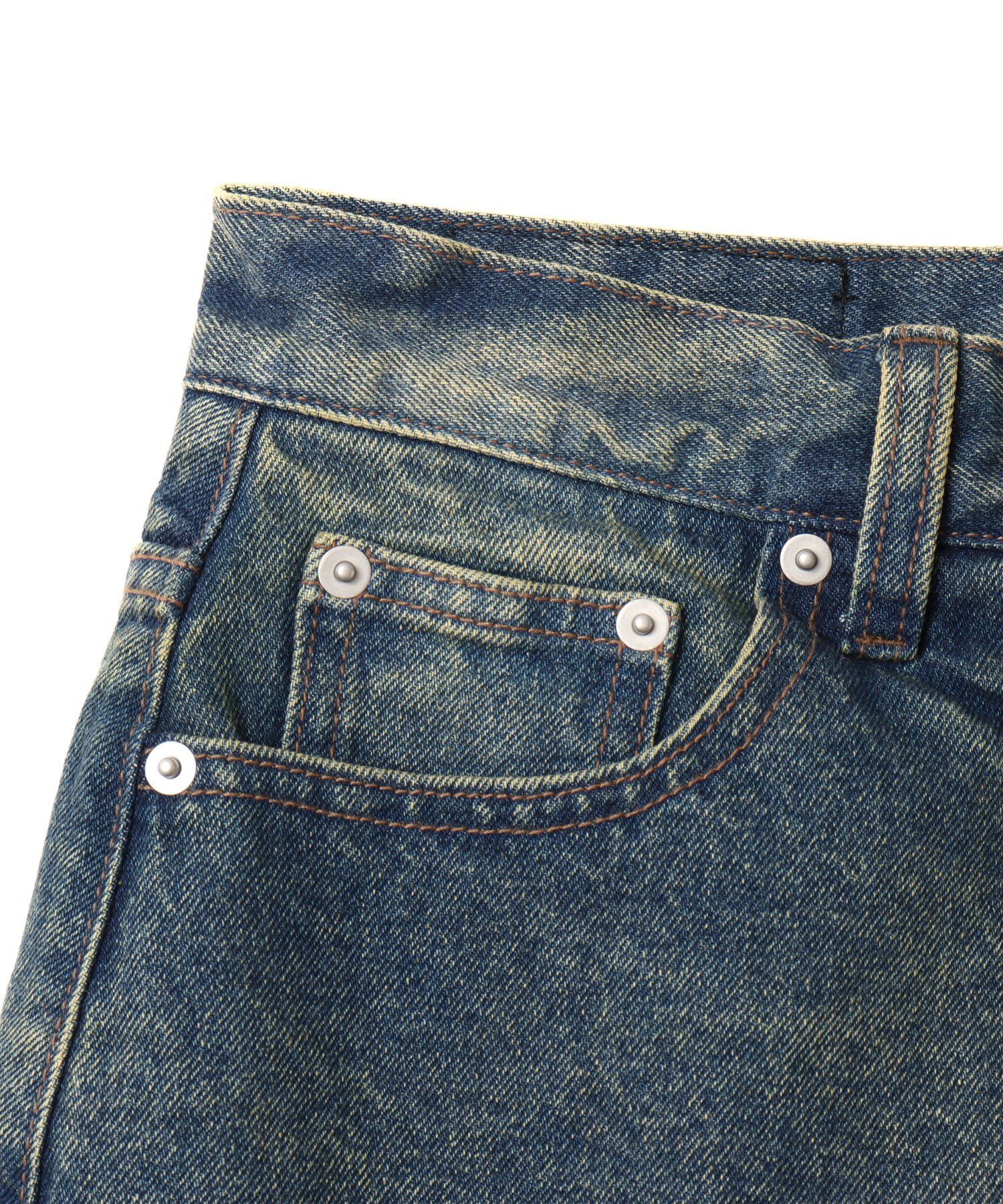 atmos pink atmos pink Layered Denim Pants BLUE アトモス パンツ その他のパンツ ブルー