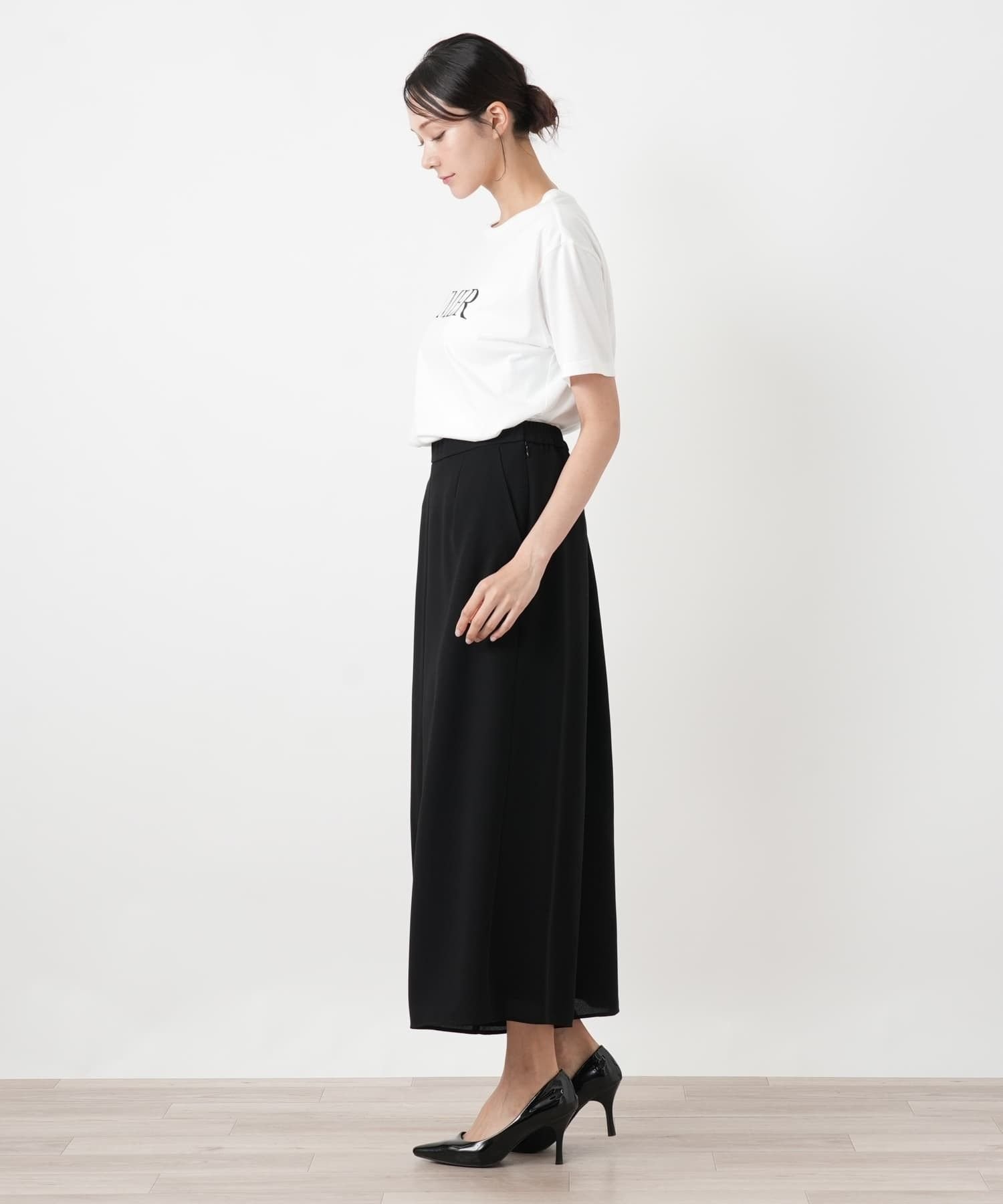 Leilian PLUS HOUSE パンツ【Leilian WHITE LABEL】 レリアン プラスハウス パンツ その他のパンツ ブラック