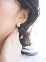 KU-CROISSANT (W)petitcro サティーナマットピアス クークロワッサン アクセサリー・腕時計 ピアス ゴールド