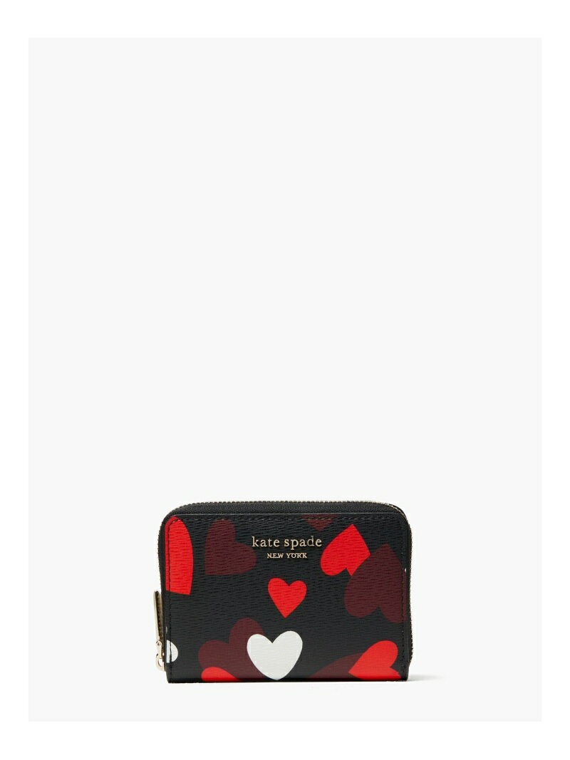 【SALE／50%OFF】kate spade new york スペンサー セレブレーション ハーツ ジップ カード ケース ケイトスペードニューヨーク 財布・ポーチ・ケース 名刺入れ・カードケース ブラック【送料無料】のサムネイル