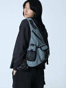 LASUD ワンショルダースリングボディバッグ ラシュッド バッグ ボディバッグ・ウエストポーチ グリーン ブラック【送料無料】