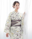 【SALE/50%OFF】SOUBIEN 浴衣2点セット レディース(浴衣+帯) ソウビエン 着物・浴衣・和装小物 浴衣 グレー ベージュ【送料無料】