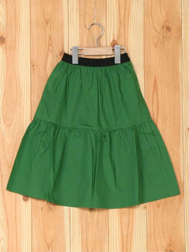 【SALE／50%OFF】b・ROOM ティアードロングスカート ナルミヤオンライン スカート その他のスカート グリーン ネイビー パープル ベージュのサムネイル