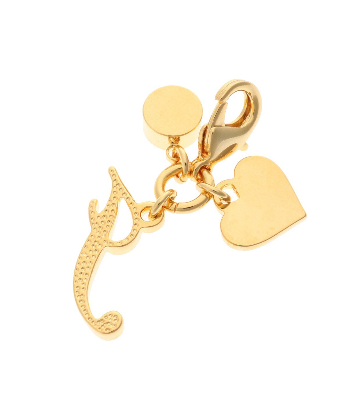 Samantha Thavasa Petit Choice シンプルイニシャル ファスナーチャーム I サマンサタバサプチチョイス ファッション雑貨 チャーム・キーチェーン ゴールド