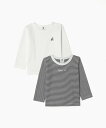 agnes b. ENFANT JPT1 E TS キッズ ロングスリーブTシャツ 2枚組 アニエスベー インナー・ルームウェア その他のインナー・ルームウェア ホワイト【送料無料】