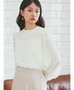 アースミュージック&エコロジー 服 レディース earth music&ecology マジョリカプリーツブラウス オフィス/レディース/春/24SS アースミュージック&エコロジー トップス カットソー・Tシャツ ホワイト ピンク グリーン ネイビー ブラック